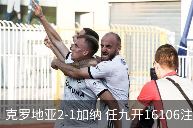 克罗地亚2-1加纳 任九开16106注914元